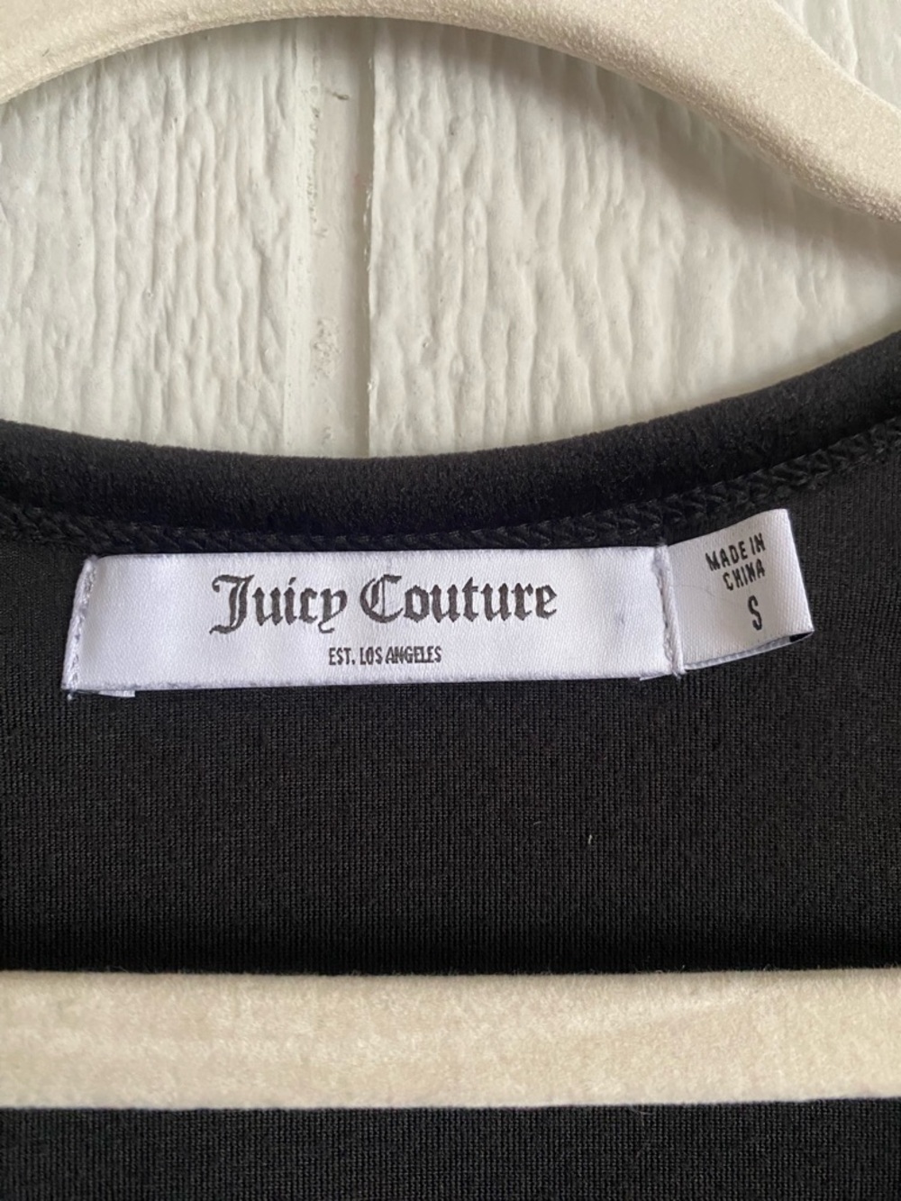 Juicy Couture Black Velvet Cropped Cardigan Goth Coquette Edgy Streetwear Sz S - Picture 4 of 8
